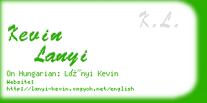 kevin lanyi business card